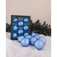 thumbnail image 3 of Glass Christmas Tree Ornaments - 67mm / 2.63" [8 Pieces] Designer Balls from Christmas By Krebs Seamless Hanging Holiday Decor (Velvet Alpine Blue), 3 of 5