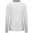 thumbnail image 3 of Women's Levelwear White Nashville Predators Moxie Insignia Core Quarter-Zip Pullover Top, 3 of 3