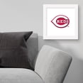 thumbnail image 2 of Gallery Pops MLB Cincinnati Reds - Primary Club Logo Wall Art, White Framed Version, 12" x 12", 2 of 5