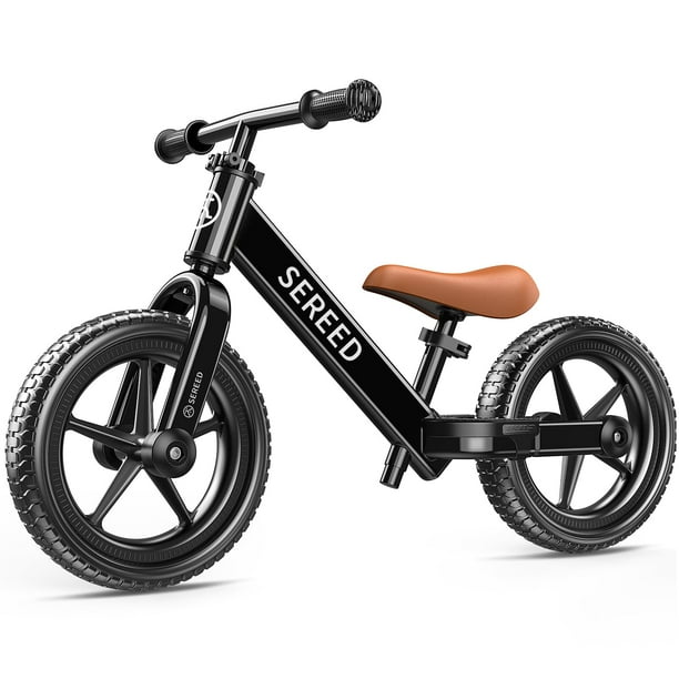 Bicicleta Balance SEREED negra, sin pedales, sin herramientas, 3,5 kg