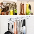 thumbnail image 6 of Heavy Duty S-hooks 201 Stainless Steel Wire Metal Secured S Hook Jeans Hanger Ceiling Rack Display Connect Hanging Kitchen Pegboard Stainless Steel color 90x32x2.8mm 50pcs/bag, 6 of 7