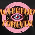 thumbnail image 3 of CafePress - Retro 80S Weekend Forever T Shirt - Women's V-Neck Dark T-Shirt, 3 of 4