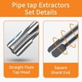 thumbnail image 3 of Pipe Tap Set, Thread Forming Taps 6Pcs NPT  for Pipeline, 3 of 7