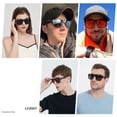 thumbnail image 4 of Gafas de Sol LYZOIT Cuadradas Polarizadas Sobredimensionadas con Protección UV400 para Hombres y Mujeres, 4 of 6