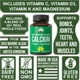 thumbnail image 3 of Plant Based Calcium - Red Marine Algae Calcium Supplement with Vitamin C, D3, K, Magnesium, and Whole Food Vegetable Blend. Vegan Capsules for Bones and Joints. 120 Pills, Tablets, 3 of 7