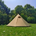 thumbnail image 3 of Tente Chaude avec Prise Imperméable pour Outil de Randonnée Brun, 3 of 8
