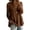 Brown, variant on Women's Linen Blend Sleeveless Button-Down Shirt, Pointed Collar with Full Front Buttons, Breathable Casual Summer Blouse Brown L
