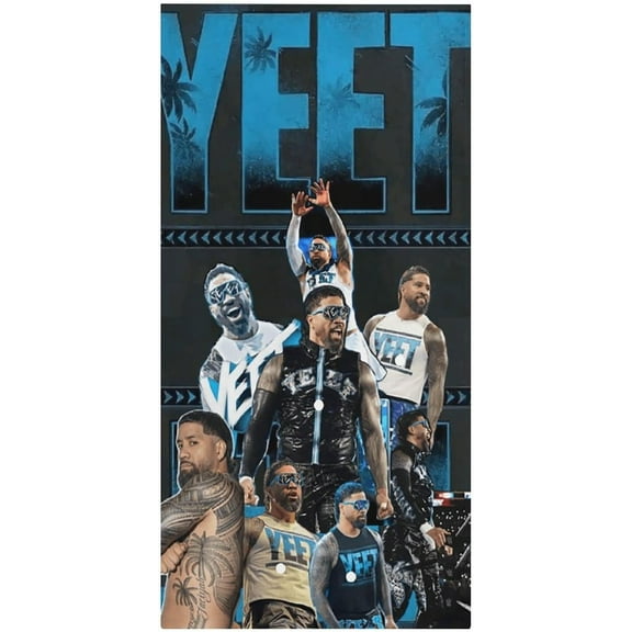 Jey USO Wrestling Merch Beach Towel Microfiber Bath Towels Oversized Towels Quick Dry Pool Beach Essentials 61.4 X 30.3 Inch