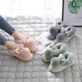 thumbnail image 2 of Pantuflas de algodón, bolso de invierno para mujer con lindas orejas de conejo de peluche, zapatos de algodón para padres e hijos, suela gruesa cálida, zapato de mes interior para el hogar Sincero Hogar, 2 of 6