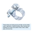 thumbnail image 4 of Uxcell 10-12mm Mini Fuel Injection Hose Clamp Zinc Plated Steel Fuel Line Clamp 24 Pack, 4 of 5