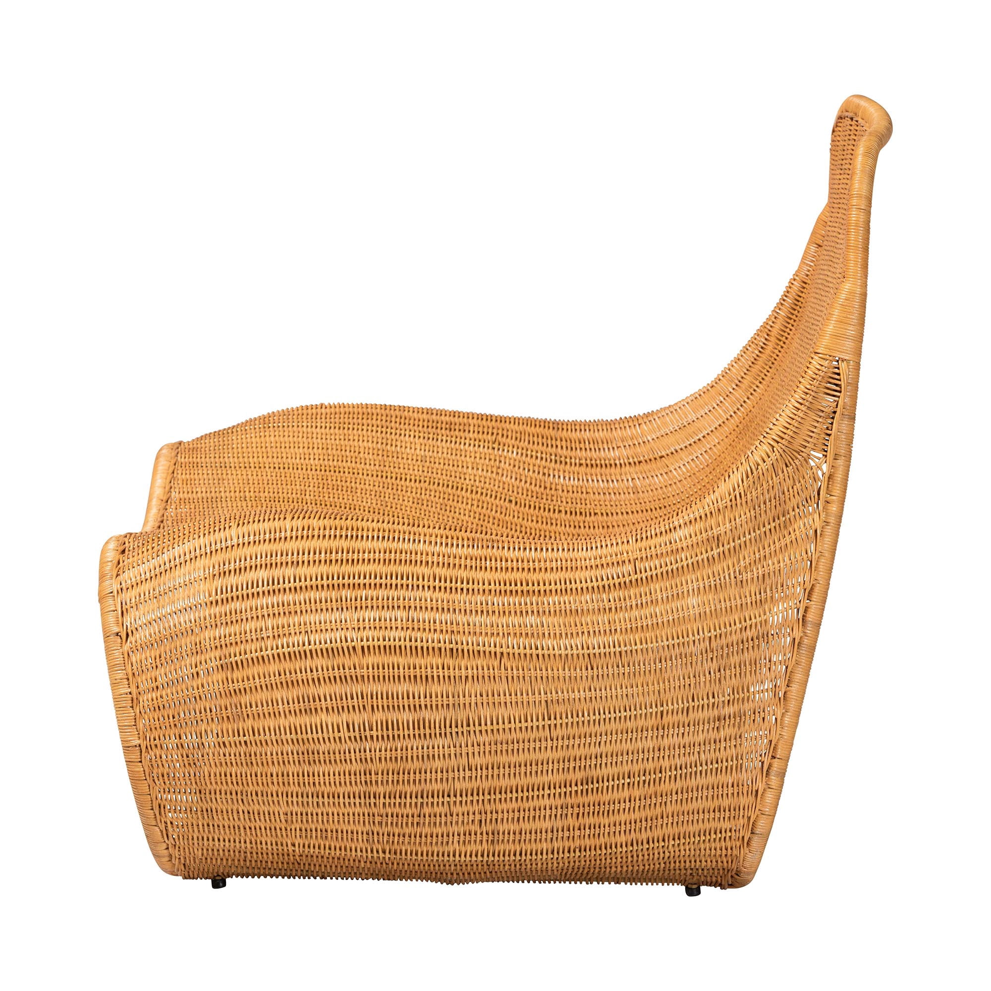 bali & pari Adala Boho Lounge Chair, Light Honey