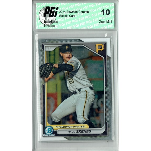 Paul Skenes 2024 Bowman Chrome #BCP-125 Rookie Card PGI 10
