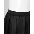 thumbnail image 5 of YONGHS Girl's Ballet Wrap Skirts Basic Circular Chiffon Dance Pull-On Skirt Ballerina Gymnastic Dancewear Black 12-15, 5 of 7