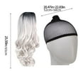 thumbnail image 3 of KCGYNP Heat Resistant Curly Wig 26.77in Natural Synthetic Hair with Adjustable Net,Middle Part Long Wigs for Women Daily Use, 3 of 8