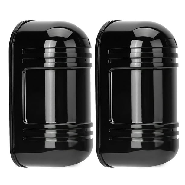 Sensor de alarma por infrarrojos de 100 m, detector de infrarrojos, resistente al agua 100 metros/328 pasteles con chip inteligente alarma de seguridad por infrarrojos uso doméstico