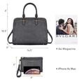 thumbnail image 3 of Bolso de mano Dasein Fashion de piel sintética para mujer, juego de 2 piezas con cartera, 3 of 5