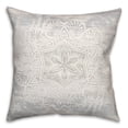 thumbnail image 2 of Creative Products White Textured Medallion I 18 x 18 Spun Poly Pillow, 2 of 3