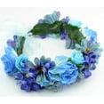 thumbnail image 2 of Diadema de Flores JanHm Corona Floral Tocado Boho Azul, 2 of 4