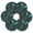 Blue-green Butterfly Pattern, variant on 6 Pcs Drink Coasters with Holder 3.94in Woven Coasters for Drinks Blue-green Butterfly Pattern Coaster Set for Protection Table