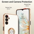 thumbnail image 4 of for Samsung Galaxy A14 5G Case, Galaxy A14 Case with 360 ° Rotatable Ring Holder Kickstand Car Mount Supported Electroplated Shockproof Phone Case for Samsung Galaxy A14 5G-White, 4 of 16