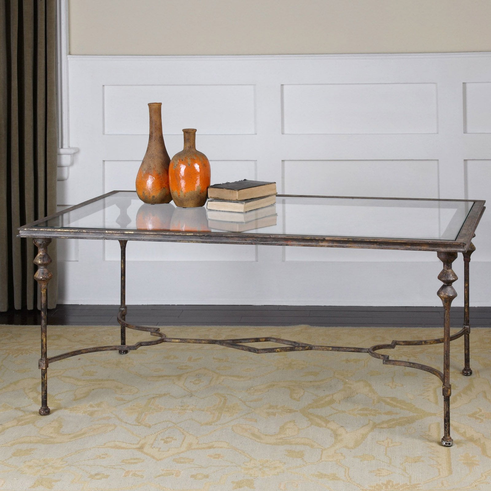 Uttermost Quillon Glass Coffee Table
