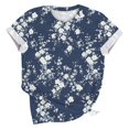 thumbnail image 4 of Fengqque 2025 Modern Women's Casual Round Neck Printed Pullover Short Sleeve T-Shirt, 4 of 5