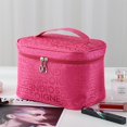 thumbnail image 1 of Bolsa de maquillaje versión coreana, gran capacidad, bolsa de almacenamiento portátil de artículos de tocador de viaje con forma de corazón para niña, 1 of 6