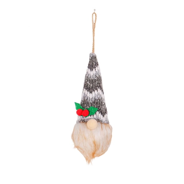 Adornos de Muñeca Navidada con Iluminaciones y Muñecas Sin Cara | Decoración colgante de árbol de peluche | Tela suave, plástico, lana | Magia festiva festiva | Decoración versátil, fácil de colgar