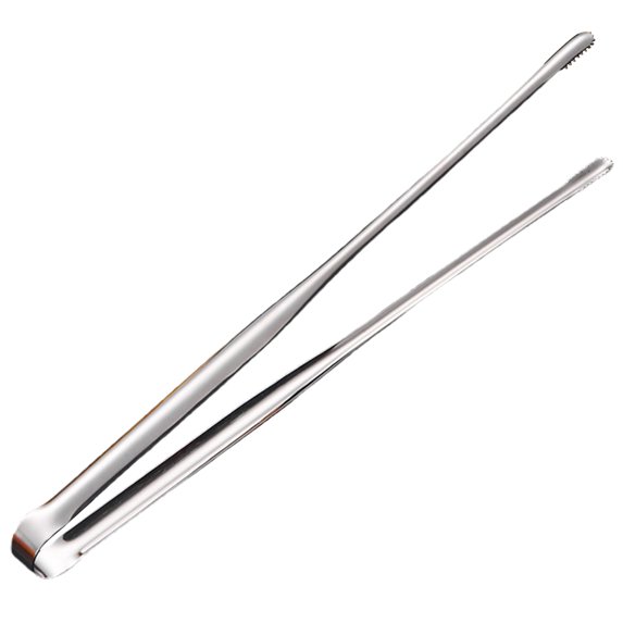 Mightlink Food Clip Serrated Thickened Food-grade Long Handle Polished Clip Foods Stainless Steel Multifunctional Home Bar Ice Cube Tong for Kitchen