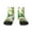 1 Black, variant on Cactus And Succulent Pattern Quarter Crew Socks,Toe Seamed Ankle Socks,Cotton Cushioned Breathable Athletic Crew Sports Socks