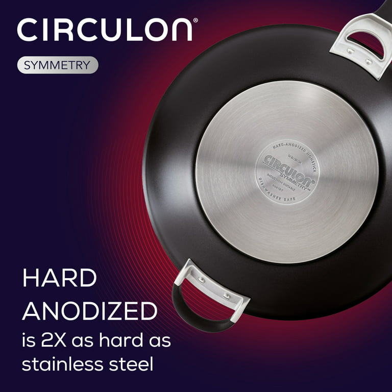 Circulon Symmetry Hard-Anodized Nonstick Induction Stir Fry Pan
