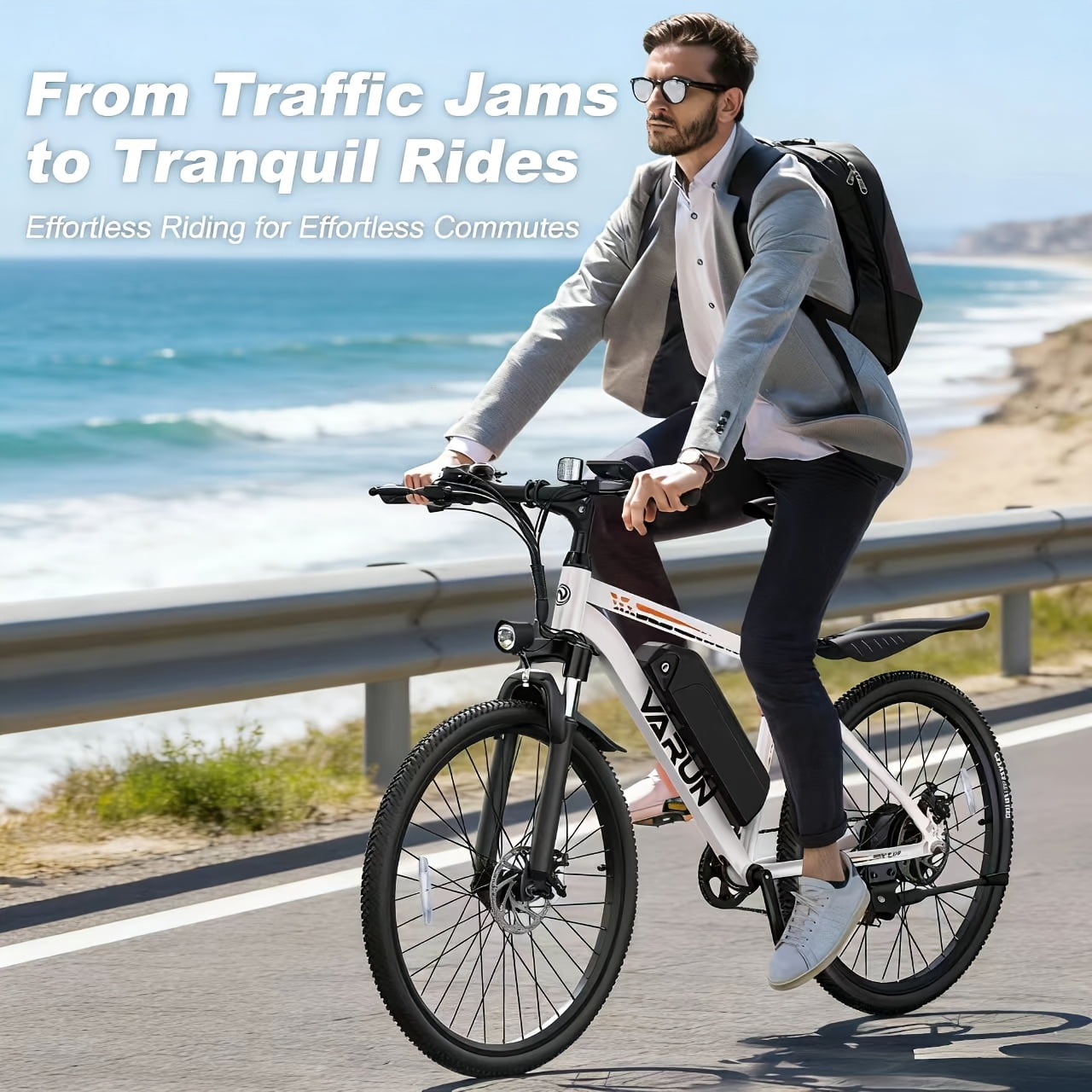 500W Adult Electric Bicycle, 26-inch Electric Mountain Bike, 7-speed Commuter Electric Bike, with Built-in LCD Display, Maximum Load Capacity Of 330 Pounds, Two Charging Modes
