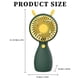 thumbnail image 1 of Mini ventilador de refrigeración por aire de dibujos animados portátil USB ventilador de mano regalos (orejas de conejo verde) Hugtrwg Libre de BPA, 1 of 8