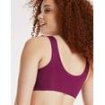thumbnail image 2 of Hanes Invisible Embrace Women's Wireless T-Shirt Bra, Seamless Galactic Red 2XL, 2 of 4