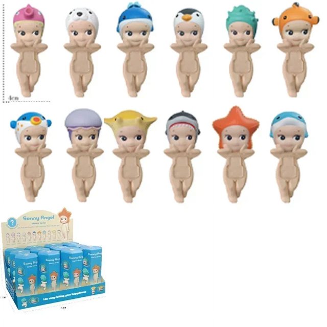 Figuras de acción de Sonny Angel Hippers Dreaming Animal Back Series Flower, juguetes para niños de Halloween y Navidad para teléfono móvil