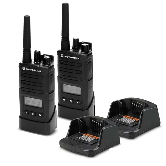 2 x Motorola RMU2080d On-Site 2-Way Business Radio with Display (RMU2080D) - 2 Pack Bundle