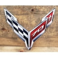 thumbnail image 2 of Corvette C8 70th Anniversary Crossed Flags Emblem Steel Sign, 2 of 7
