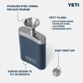 thumbnail image 2 of Hip Flask YETI de acero inoxidable con embudo, 7 onzas, color verde, 2 of 9