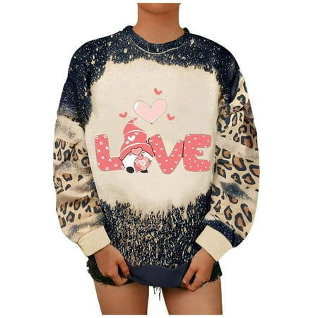 

Juebong Women s Valentine s Day Raglan Pullover Sweater Crewneck Heart Letter Sweatshirt Cricket Boyfriend Blouses Tops for Leggings Black shirts for women XXL