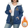 thumbnail image 5 of XUNKUSGA Jackets for Women Fashion Christmas Print Hooded Sweatshirt Women Full Zip Up Sherpa Lined Hoodies for Wome Winter Warm Comfy Long Sleeve Women Hoodies with Pockets L-5XL Blue, 5 of 5
