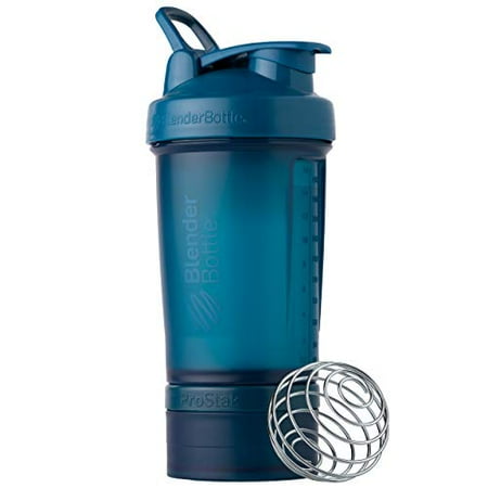 UPC: 0847280068296 | BlenderBottle ProStak 22 Oz Ocean Blue Shaker Cup with Flip-Top Lid