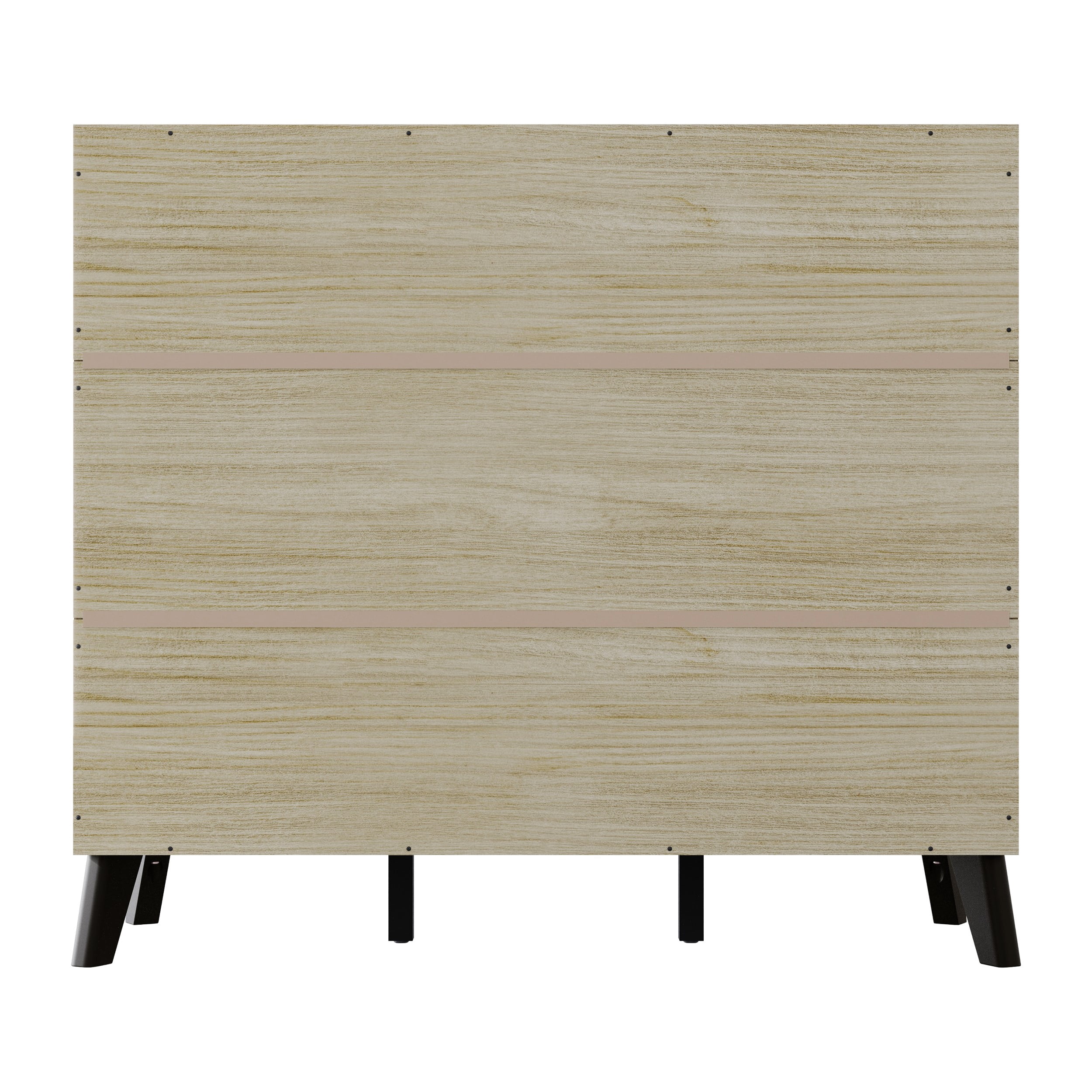 Home Design Emersyn Side Board with Spacious Storage and Modern Design, Natural Oak, Easy Assembly