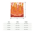 thumbnail image 3 of Cozy Flannel Blanket - Soft Warm and Durable with Vibrant Cityscape Design Perfect for Sofa Travel Bed or Chair, 3 of 5