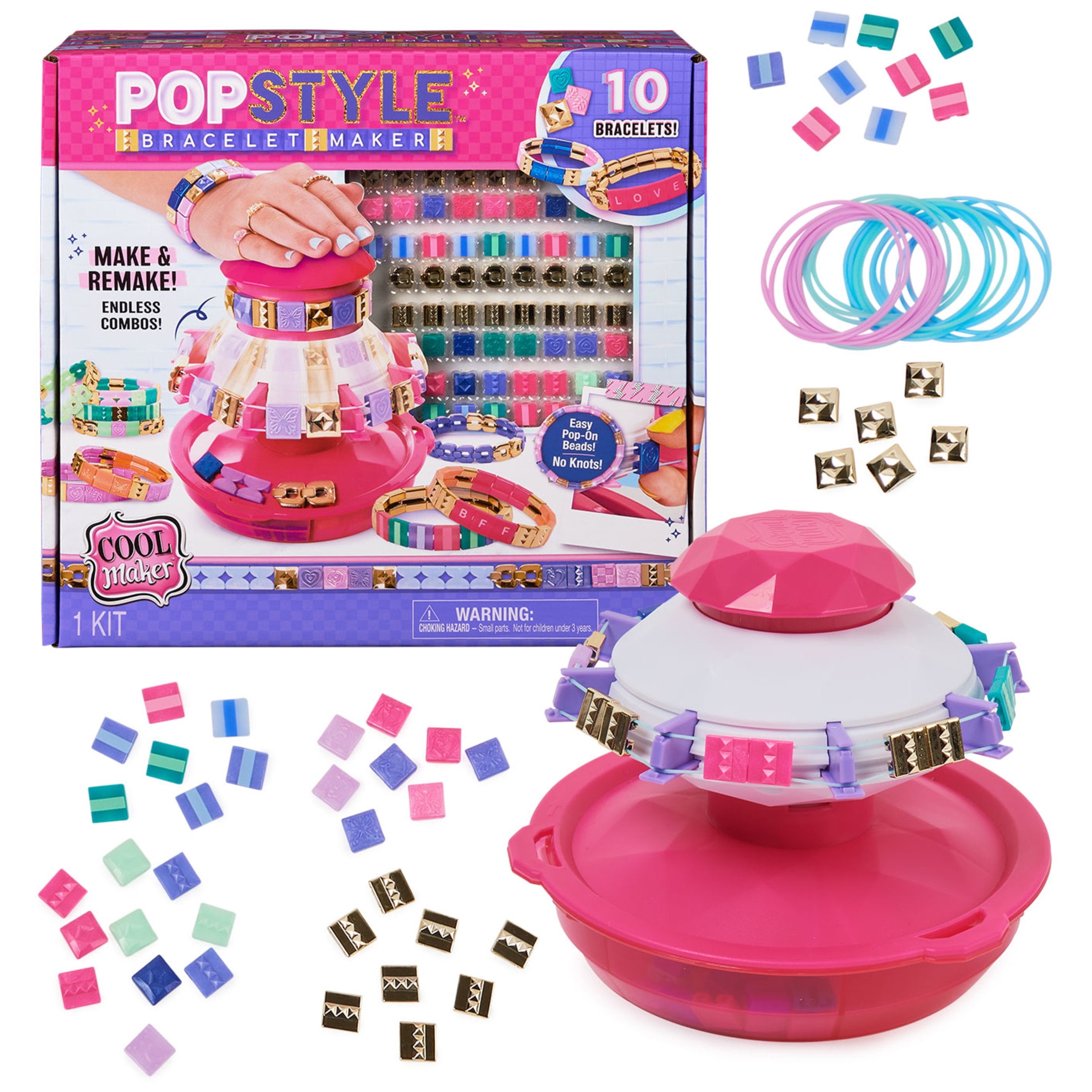 Cool Maker PopStyle Bracelet Maker with 170 Beads (Packaging May Vary)