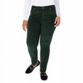 thumbnail image 6 of Well Worn Ladies' High Rise Luxe Velvet Tapered Pants | Green, 4/27, 6 of 8