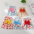 thumbnail image 3 of Robe de Princesse pour Chien Imprimée Été avec Nœud Papillon Bouton Mignon Chiot Chat Sk R0L1, 3 of 8