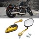 thumbnail image 2 of Un Par Espejo Retrovisor Dorado para Scooter Moto Modificada 8mm 10mm Rosca Flamas, 2 of 6