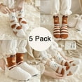 thumbnail image 6 of 5 Pairs Womens Fuzzy Socks Fleece Fluffy Cabin Plush Slipper Warm Soft Cozy Winter Adult Socks, 6 of 7