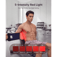 thumbnail image 5 of RENPHO Back Massage with Heat & Red Light Therapy, 660nm & 850nm Infrared Red Light, Cordless Heating Pad for Neck, 5 Light, 4 Heat & 4 Vibration Modes, Fsa Hsa Eligible, 5 of 9