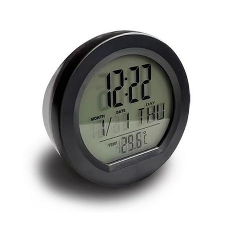 Round Clock Digital Clock Solar Powered Clock Interior Backlit Clock